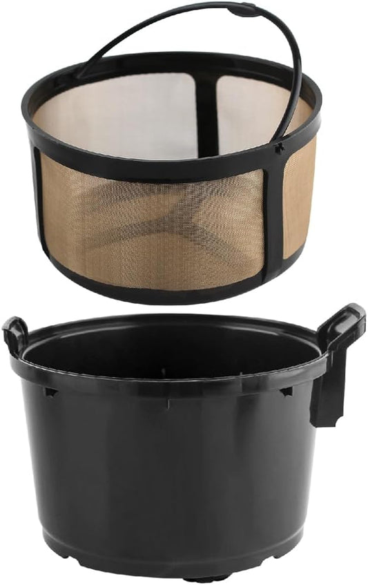 Anbige Replacement Parts Coffee Brew Basket with Gold Mesh Filter, Compatible with Keurig K-DUO single serve&carafe coffee maker(K-duo 5100)