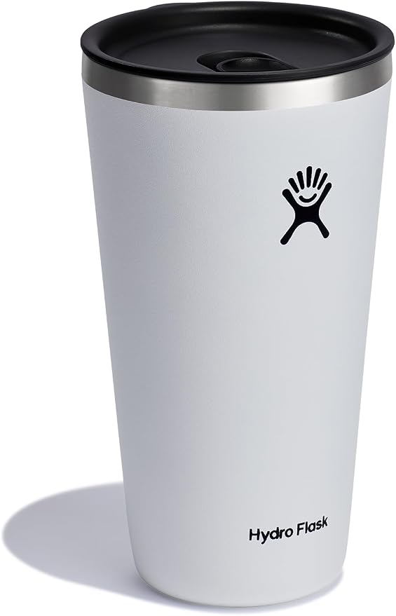 Hydro Flask All Around Tumbler Press-in Lid, Insulated Travel Mug, Stainless Steel Coffee Cup 28 Oz White - Image 2