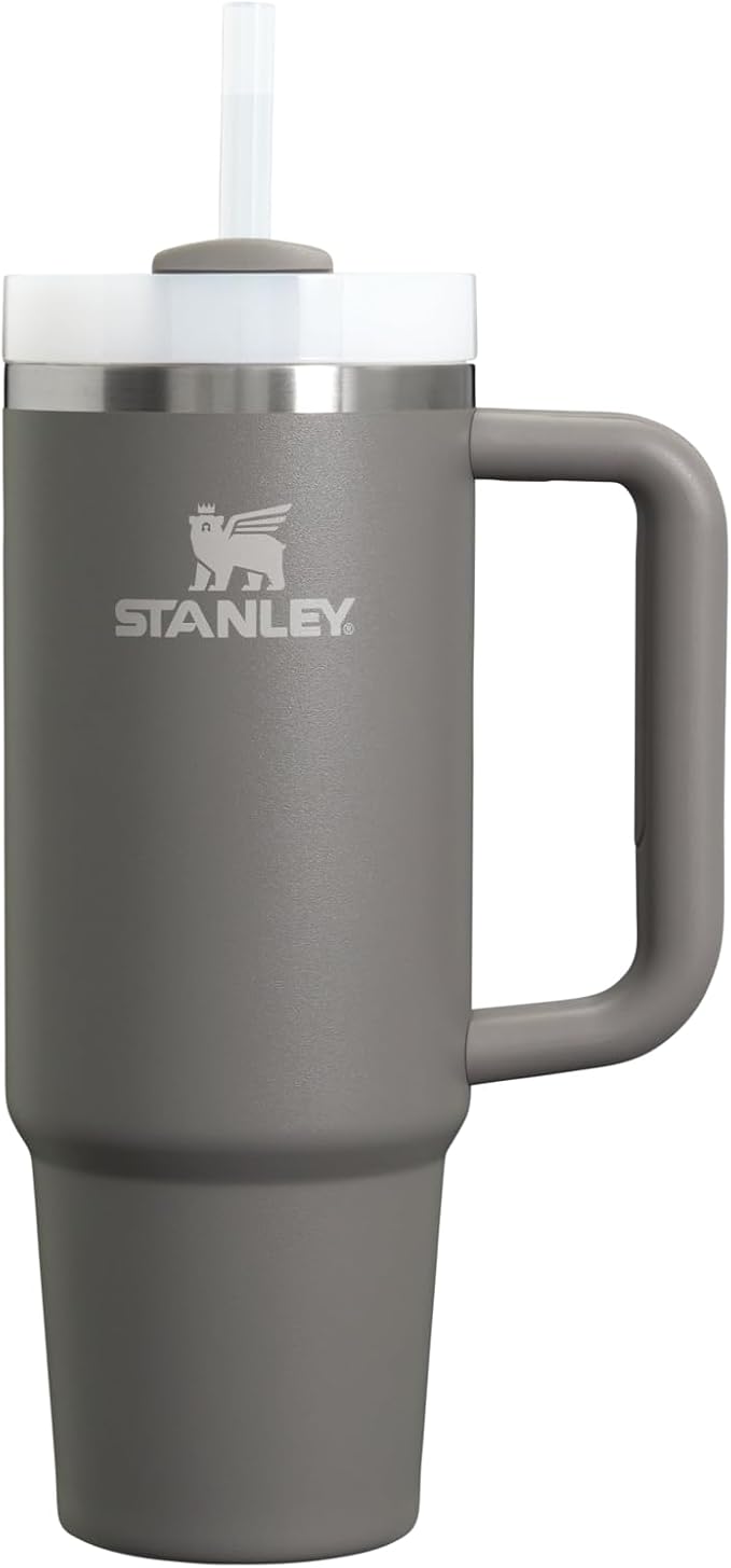 STANLEY Quencher H2.0 Flow State Tumbler, 30 oz, Stone | Handle and Straw | 3-Position Lid | Cup Holder Compatible for Travel | Insulated Stainless Steel Cup | BPA-Free by Unknown