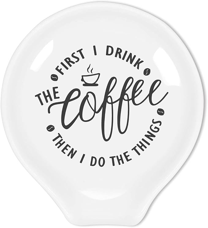 Littlefa Coffee Spoon Rest-Coffee Spoon Holder-Coffee Bar Accessories | Funny Ceramic Coffee Spoon Rest for Coffee Bar Accessories Essentials, Coffee Lovers Gifts by Littlefa