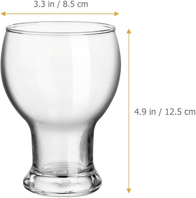 OUNONA Glass Tumbler Cup for Coffee and Hot Beverages, Sturdy and Practical Drinking Glass for Office and Home Use, Sturdy Glassware for Everyday Beverages - Image 2