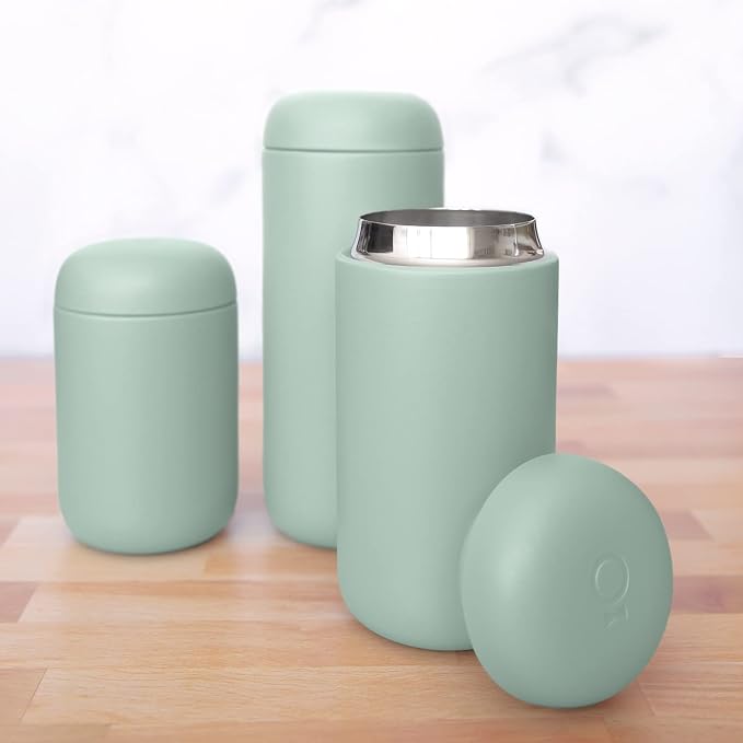 Fellow Carter Move Ceramic Lined Travel Coffee Mug 12 oz Stainless Steel | No Metallic Taste Coffee Tumbler, Leak-Proof Lid, Dishwasher Safe, Hot 12Hr Cold 24Hr, BPA-Free, Fits Cup Holders, Mint Chip - Image 6
