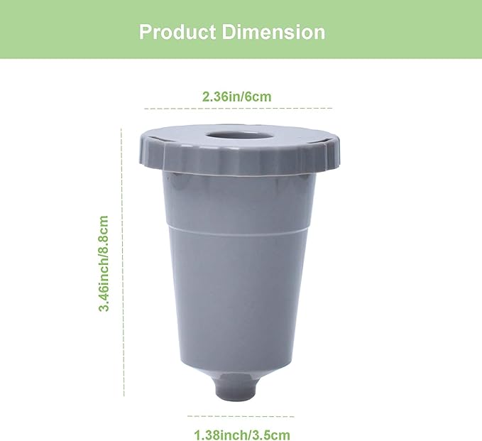 Podoy Coffee Filters Reusable Compatible with B30 B40 B50 B60 B70 K10 MINI Plus K15 K40/45 K55 K60/65 K70/75/79 series 5048 Old Mode Grey (2 Pack)