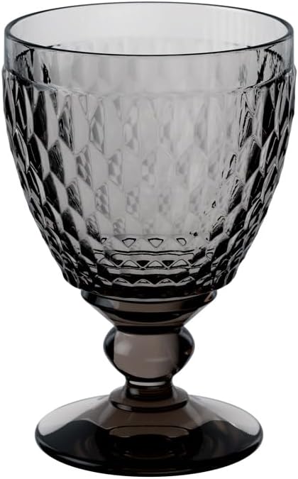 Villeroy & Boch Boston Coloured Water Glass Smoke, 400 ml, Crystal Glass, Grey by VilleroyBoch