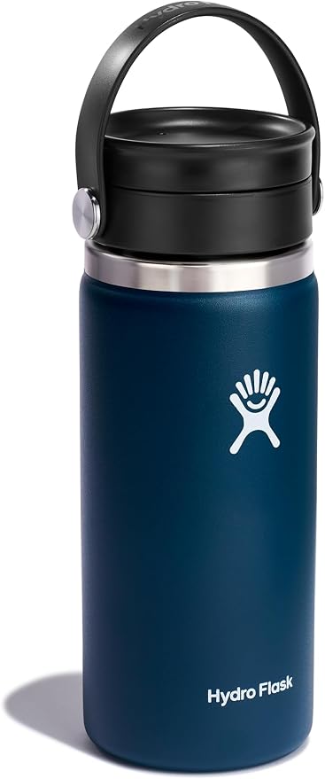 Hydro Flask Wide Mouth with Flex Sip Lid - Insulated Water Bottle Travel Cup Coffee Mug Tumbler 16 Oz - Image 2