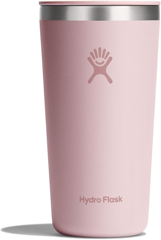Hydro Flask All Around Tumbler Press-in Lid, Insulated Travel Mug, Stainless Steel Coffee Cup 20 Oz Trillium Pink by Unknown