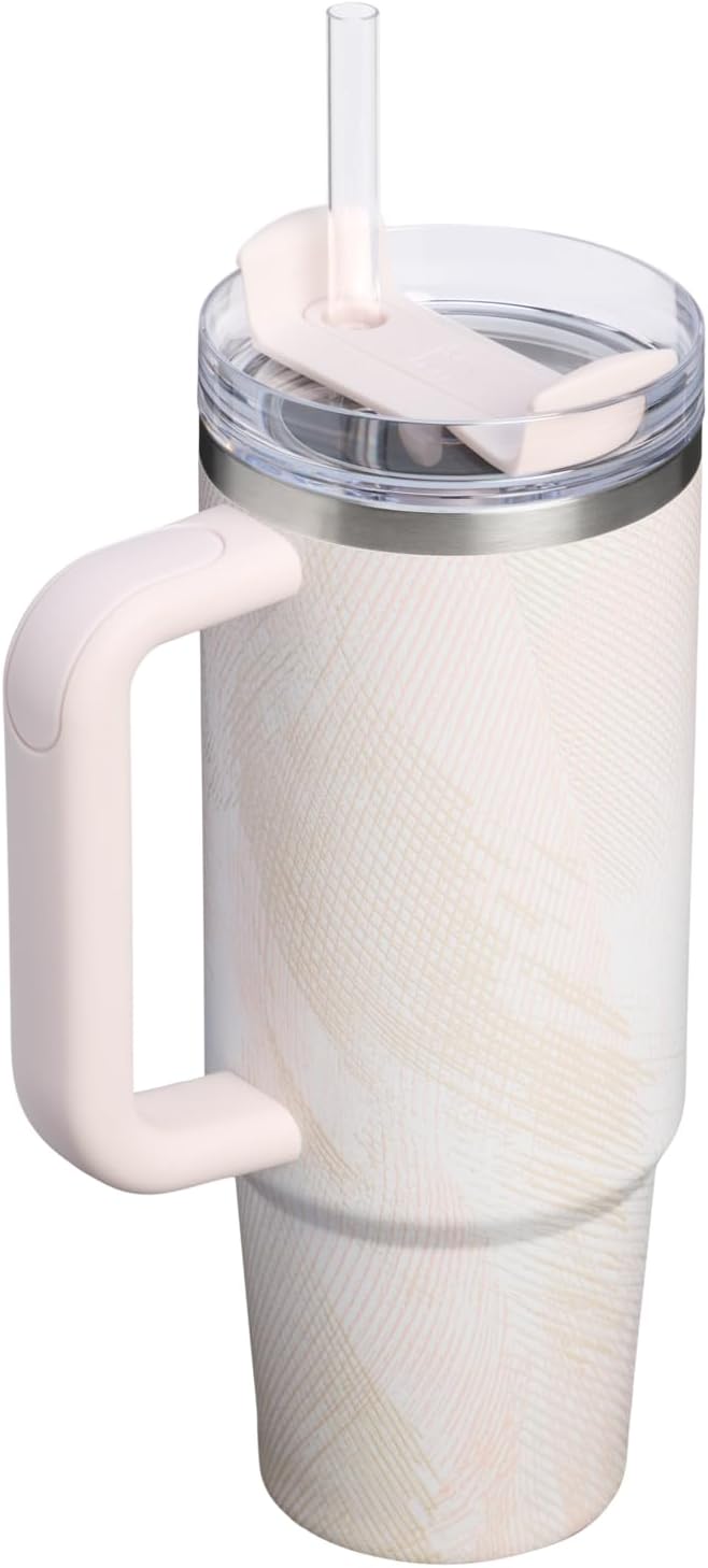 STANLEY Quencher H2.0 Flow State Tumbler, 30 oz, Sahara Plume | Handle and Straw | 3-Position Lid | Cup Holder Compatible for Travel | Insulated Stainless Steel Cup | BPA-Free - Image 3