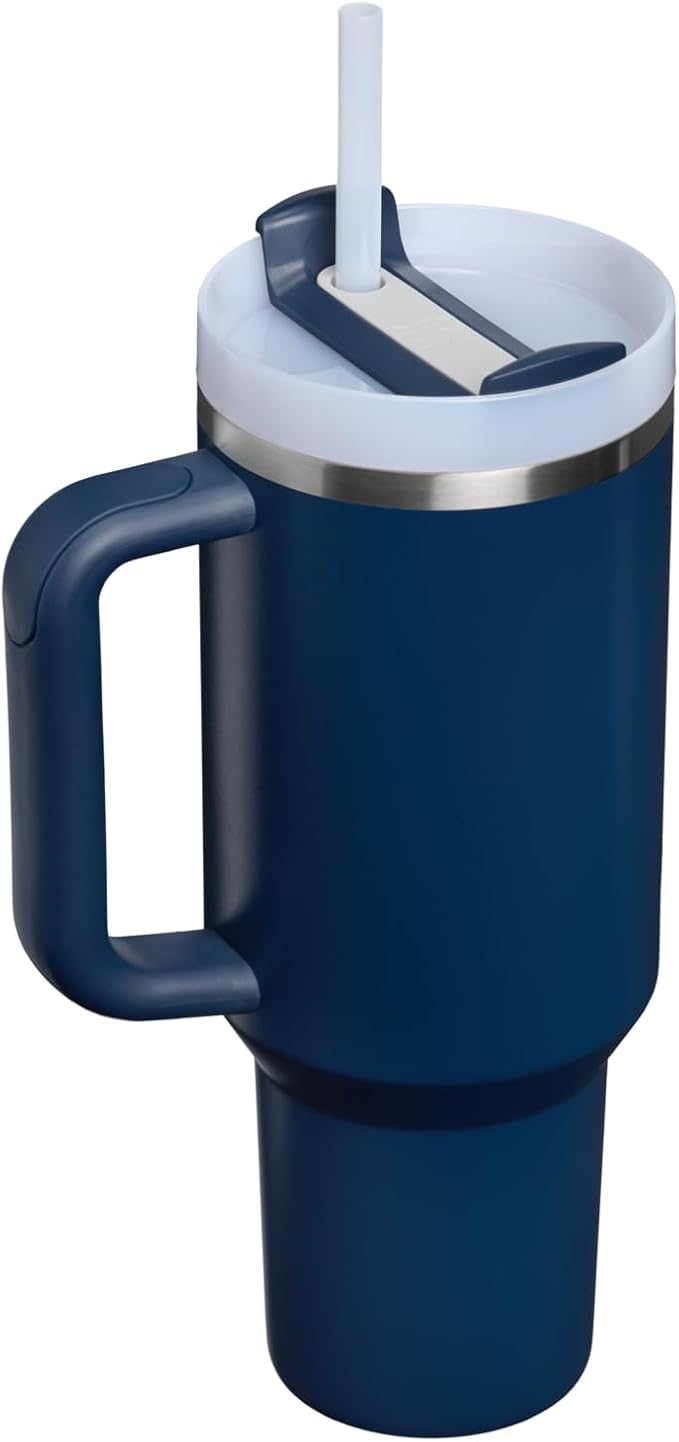 STANLEY Quencher H2.0 Flow State Tumbler, 40 oz, Dark Navy | Handle and Straw | 3-Position Lid | Cup Holder Compatible for Travel | Insulated Stainless Steel Cup | BPA-Free - Image 3