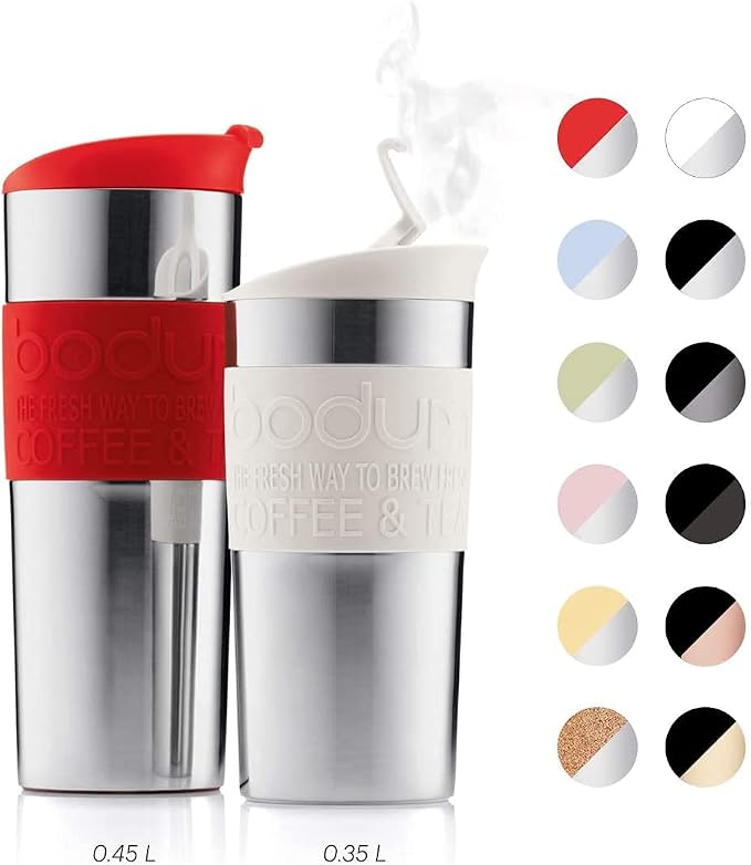 Bodum 11068-01 Vacuum Travel Mug, 0.35 L - Small, Black 1 Count (Pack of 1) - Image 7