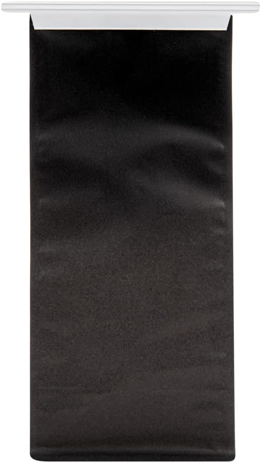 Bag Tek 5.1 x 4.1 x 11.2 Inch Tin Tie Bags With Windows, 100 Resealable Bakery Bags With Windows - Flat Bottom, For Cookies or Coffee Beans, Black Cotton Paper Tin Tie Bags - Restaurantware - Image 13