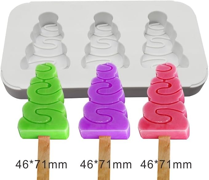 Silicone Mold for Cake DIY Baking Chocolate Eco-Friendly Cake Mold Candy Chocolate Cake Mould Baking DIY Kitchen Accessiories (Christmas Tree L_7.76 X4.28 X0.8 inch) - Image 5