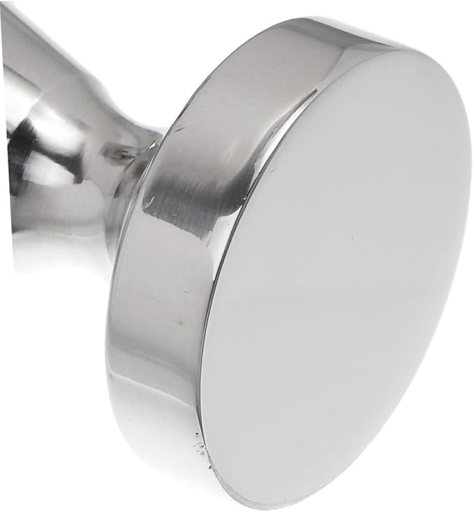 Luxshiny Professional Stainless Steel Coffee Tamper with Flat Base for Even Espresso Grounds Pressing Ergonomic Grip for Easy Tamping and Cleaning for Enhanced Coffee Extraction
