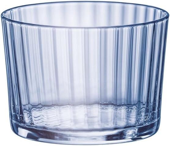 Bormioli Rocco Exclusiva Rum Glasses, Set of 12-7.25 Oz. Sapphire Blue Small Tumblers with Laser-Cut Rim & Shock-Enhanced Edge - Compact Star Glass Cups for Spirits & Mixed Drinks - Italian Made - Image 2