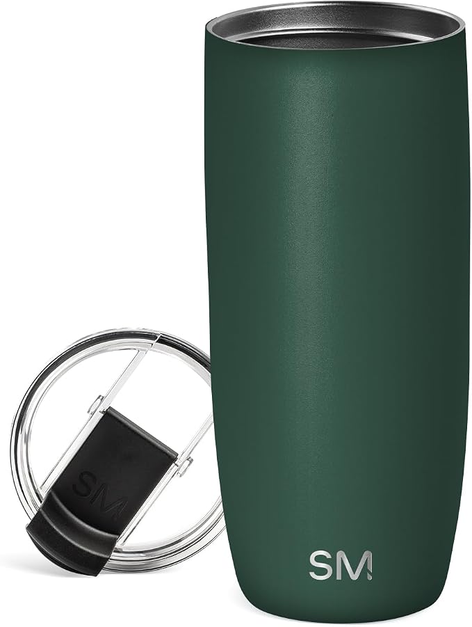 Simple Modern Travel Coffee Mug with Lid | 20oz | Green | Voyager Coffee Cup, Coffee Tumbler for Hot & Iced Drinks | Insulated Stainless Steel Travel Mug | Forest by Unknown