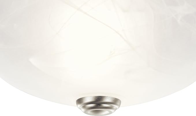 Kichler 11.5" 2-Light Flush Mount Light, Brushed Nickel - Image 5