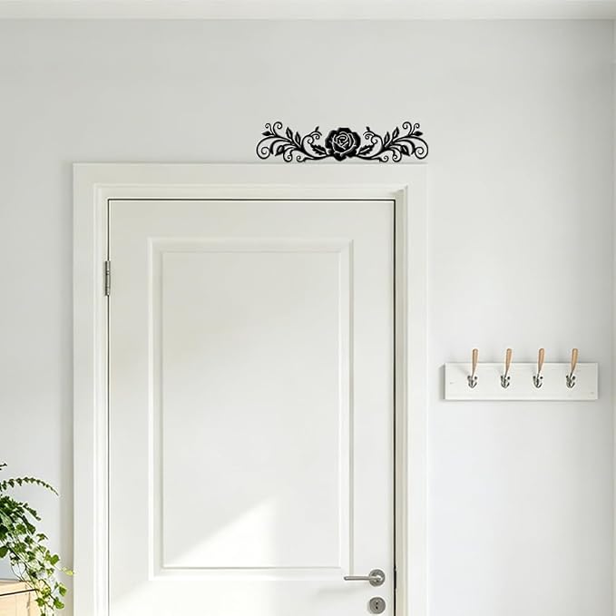 COMBLOOM Door Topper Sign Wall Art Decor, 11.8"x2.76" Metal Unique Hanging Above Door Frame Corner Accent for Home Living Room Front Door Hallway Bedroom Bathroom Entryway - Image 3
