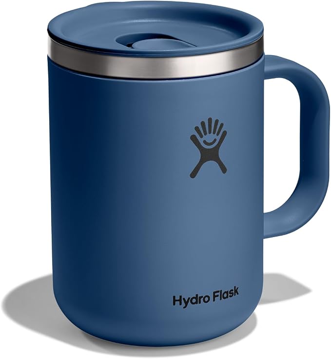 Hydro Flask Coffee Mug – Insulated Stainless Steel, Non Spill, Leak Resistant Travel Mug 24 Oz Harbor Blue - Image 2