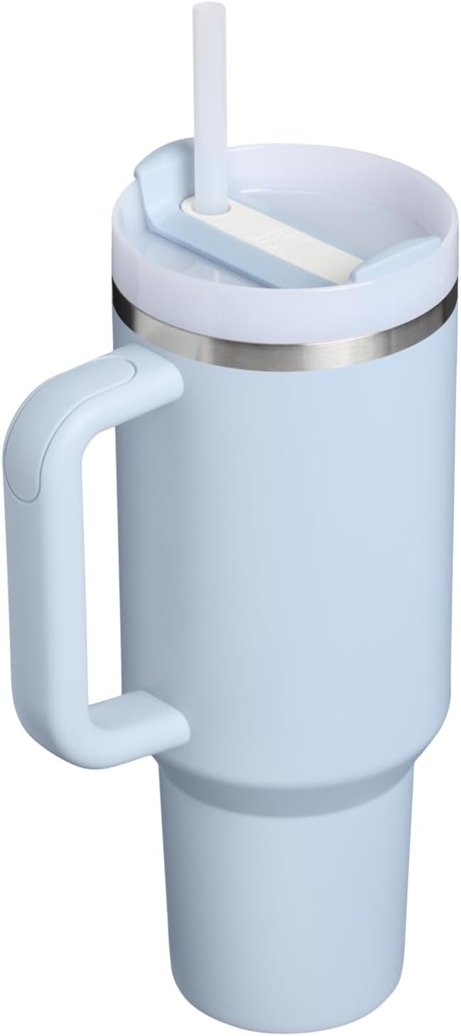STANLEY Quencher H2.0 Flow State Tumbler, 40 oz, Blue Dream Stone | Handle and Straw | 3-Position Lid | Cup Holder Compatible for Travel | Insulated Stainless Steel Cup | BPA-Free - Image 3