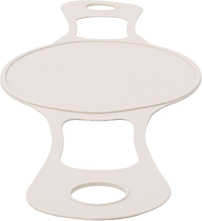 Silicone Bread Sling Non Stick Sourdough Bread Baking Mat Dutch Oven Accessory for Baking Long Handle Lifter (Beige) - Image 2