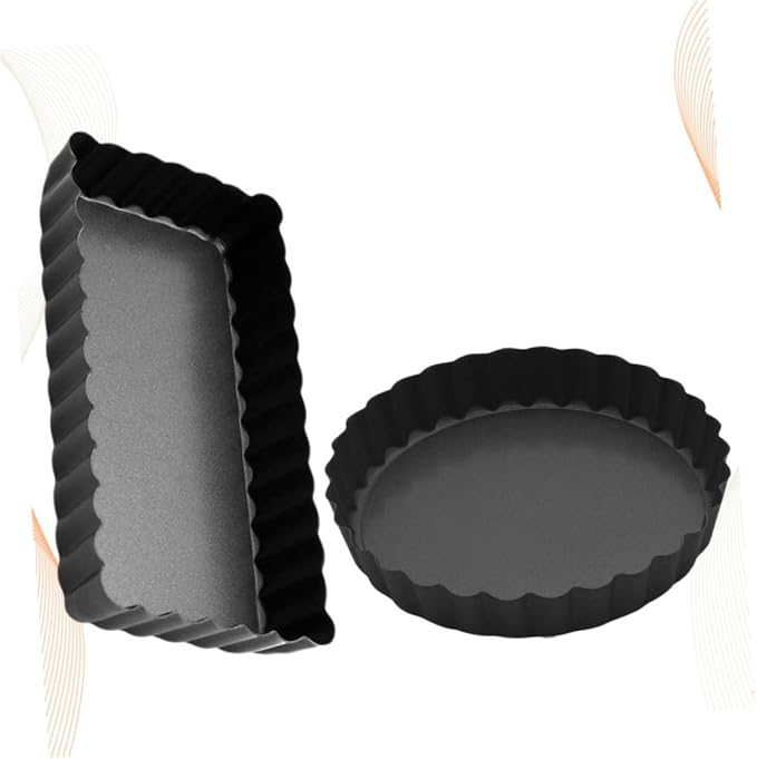 STOBAZA 2pcs Non-stick Cake Molds Baking Tray for Tart Pizza and Steak Bakeware for Home Kitchen and Baking Needs - Image 9