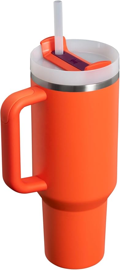 STANLEY Quencher H2.0 Flow State Tumbler, 40 oz, Tigerlily Plum | Handle and Straw | 3-Position Lid | Cup Holder Compatible for Travel | Insulated Stainless Steel Cup | BPA-Free - Image 2