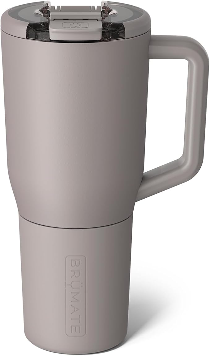BrüMate Müv - 35oz 100% Leak Proof Insulated Coffee Mug with Handle & Lid - Stainless Steel Coffee Travel Mug - Double Walled Coffee Cup (Mocha) by Br%C3%BCMate