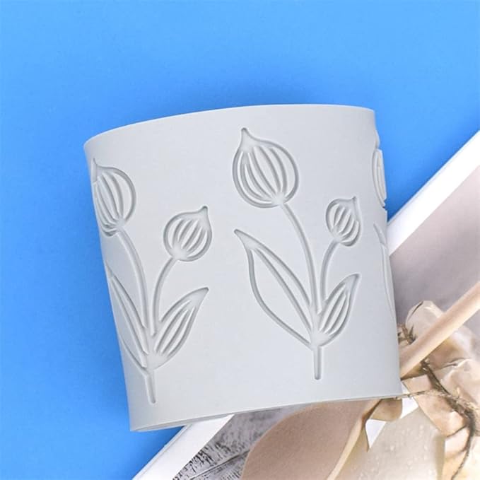 TUKE Tulip Flower Silicone Mold 3D Baking Fondant Lace Pad Cake Silicone Mold Cake Fondant Clay Molds Tulip_10.48 x 3.52 x 0.12 inches BH0957