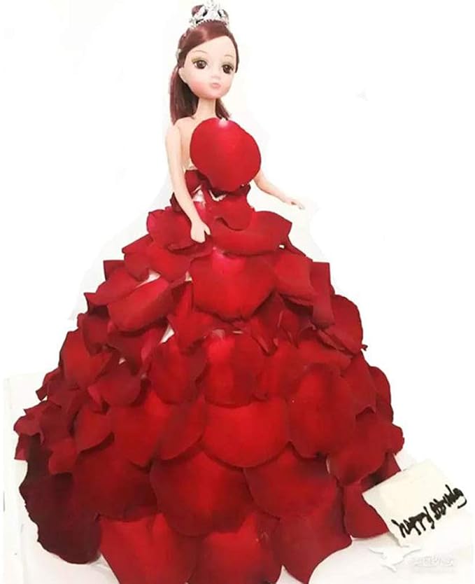 Princess Doll Dress 8 Inch Cake Pan, Made of Food Grade Aluminum, Anodized Surface, Brushed and Matte, Tempting Large Curved Cake (Silver) - Image 4