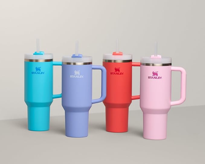 STANLEY Quencher H2.0 Tumbler with Handle and Straw 30 oz | Flowstate 3-Position Lid | Cup Holder Compatible for Travel | Insulated Stainless Steel Cup | BPA-Free | Cherry Blossom - Image 7
