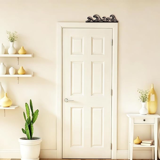 COMBLOOM Door Topper Sign Wall Art Decor, 11.8"x2.76" Metal Unique Hanging Above Door Frame Corner Accent for Home Living Room Front Door Hallway Bedroom Bathroom Entryway - Image 7