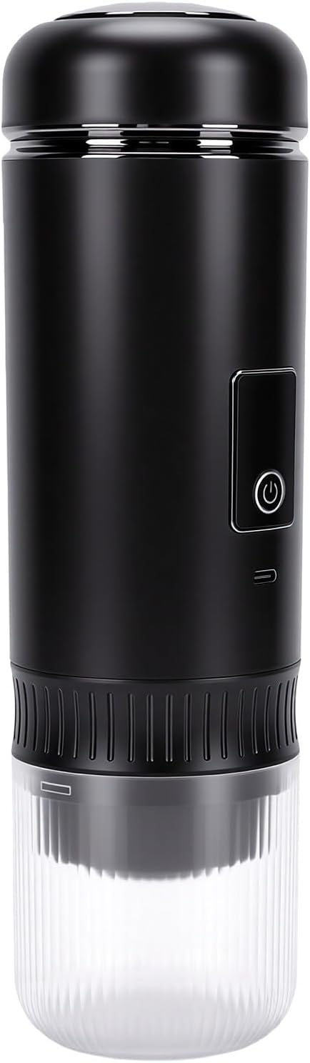Asixxsix Cordless Portable Coffee Maker, Electric Espresso Machine with Self Heating and USB C Rechargeable, 200ml, for Travel Camping Office Home by Asixxsix