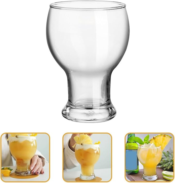 Yardwe Glass Tumbler Cup for Hot and Cold Beverages, Sturdy and Practical Drinking Glass Suitable for Office and Picnics, Glassware for Water, Coffee, and Juice - Image 8