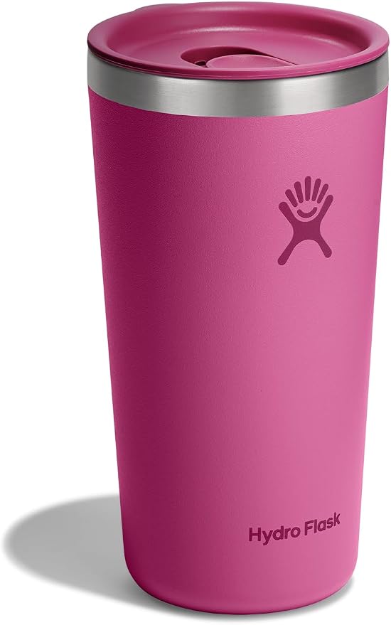 Hydro Flask All Around Tumbler Press-in Lid, Insulated Travel Mug, Stainless Steel Coffee Cup 20 Oz Reef Pink - Image 3