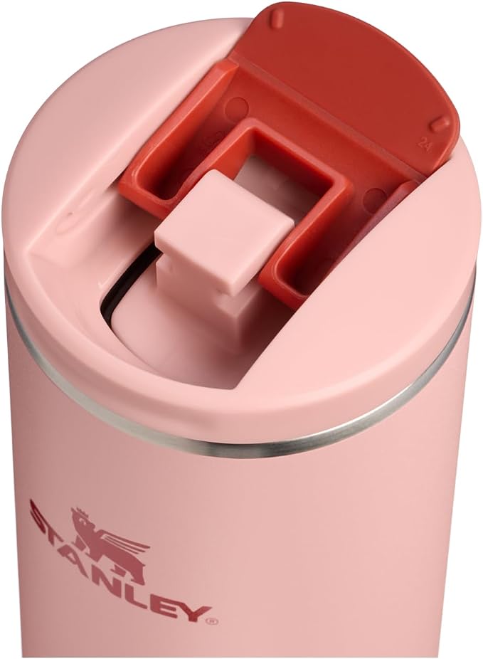 STANLEY Transit FlipTop Mug | Leakproof Coffee Travel Cup | Vacuum Insulated Stainless Steel | Stays Hot or Cold for Hours | BPA-Free | 20 oz | Peach Rose - Image 2