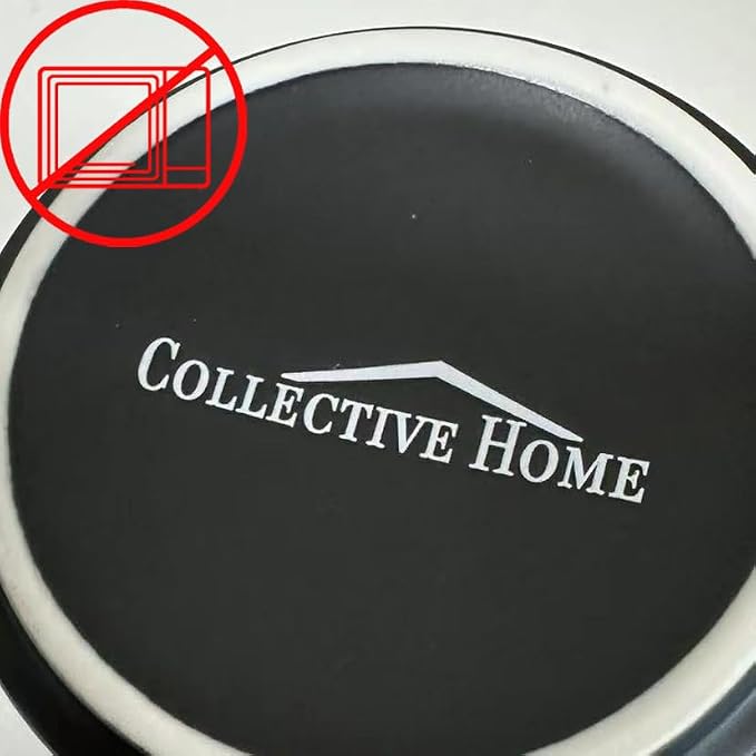 COLLECTIVE HOME Black Ceramic Coffee Mug, 15 oz Golden Monogram Tea Cup (j) | Personalized Halloween Mug with Gift Box, Dishwasher Safe, Birthday Present, Christmas Thanksgiving Mothers Day Gifts - Image 2