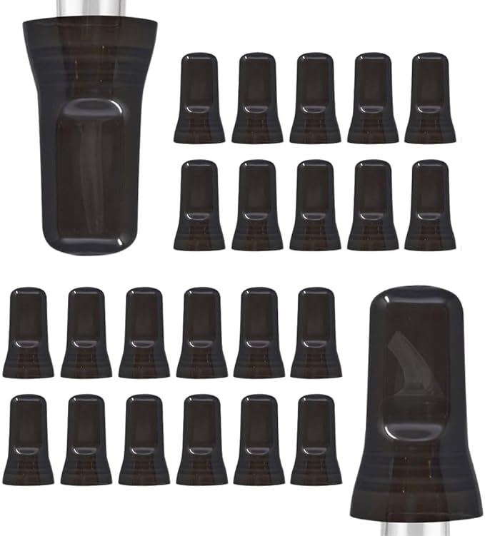 Esatto 24 Pieces Pour Spout Covers - Liquor Bottle Toppers Black, Universal Bottle Pour Dispenser,Liquor Bottle Covers Bottle Cover Dust for Home Kitchen Tools Supplies (Black)
