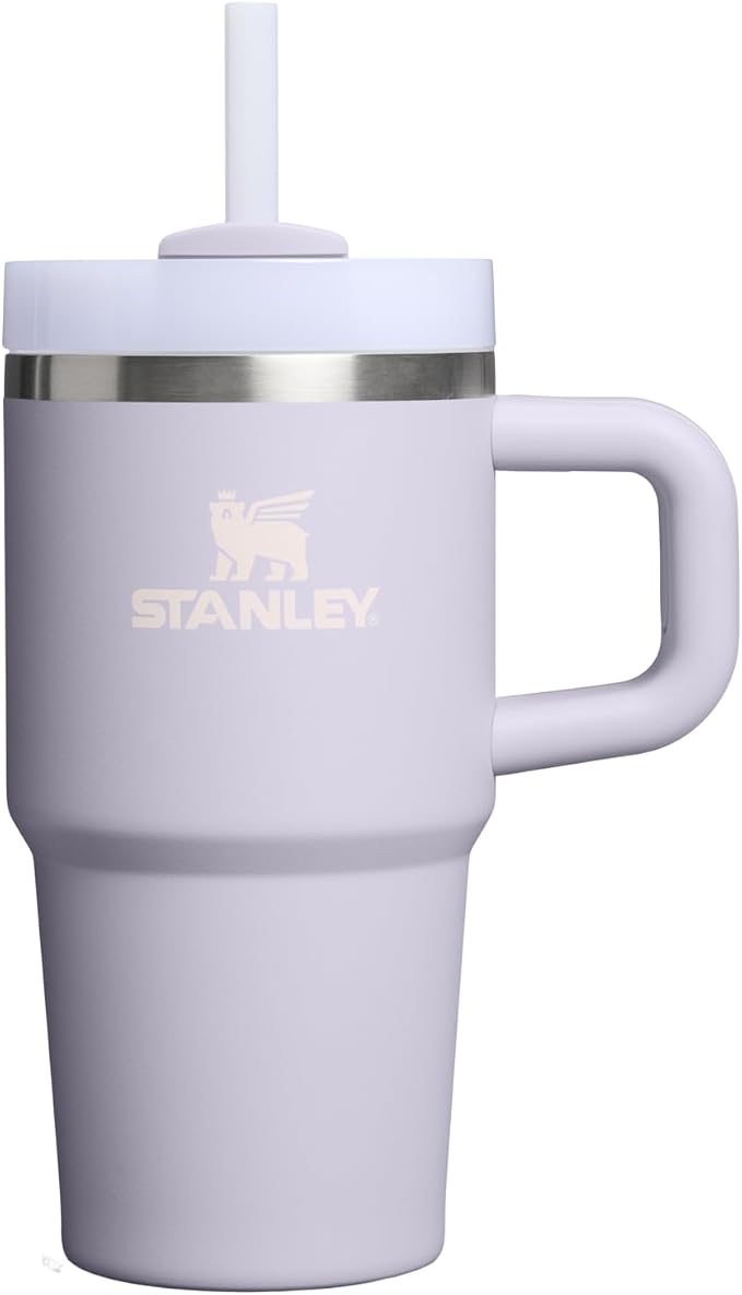 STANLEY Quencher H2.0 Flow State Tumbler, 20 oz, Purple Dust | Handle and Straw | 3-Position Lid | Cup Holder Compatible for Travel | Insulated Stainless Steel Cup | BPA-Free by Unknown