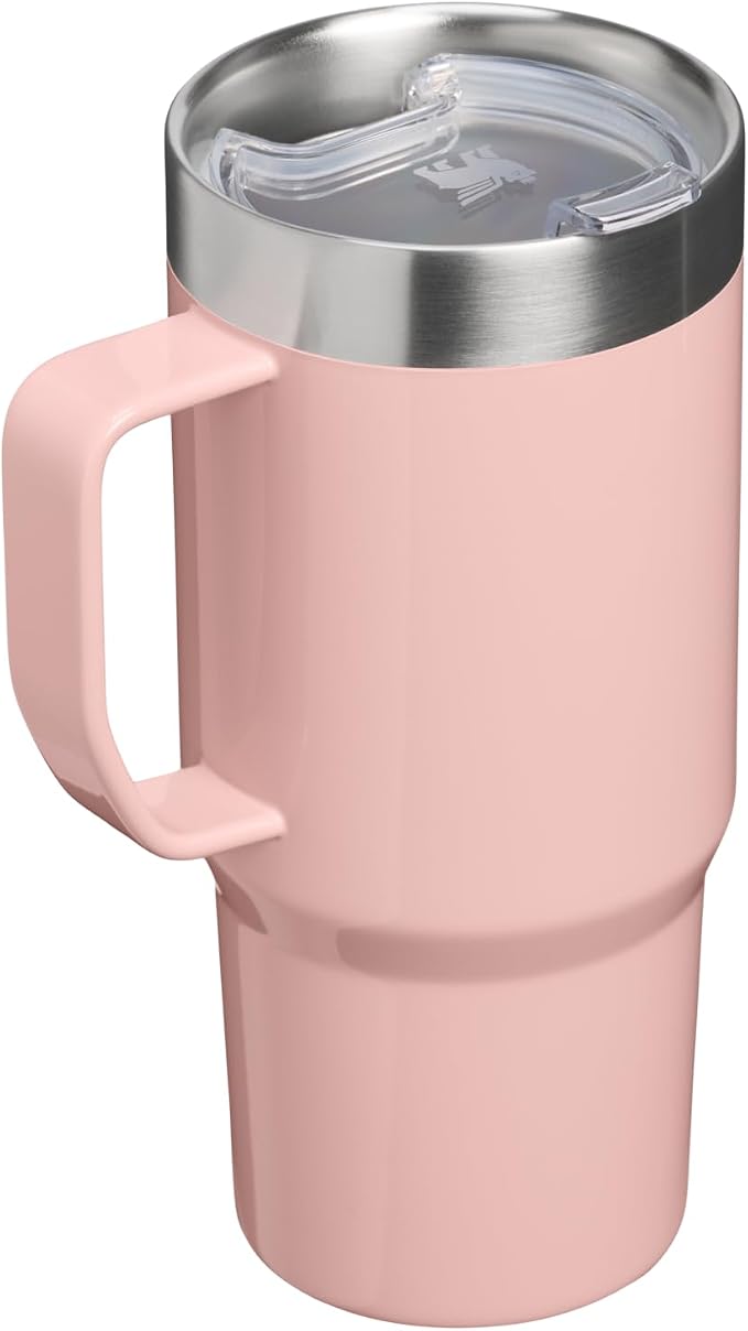 STANLEY The Everyday Suburban Mug | 16 oz | Drink Through Lid | Cup for Coffee, Tea and Drinks | Insulated Stainless Steel Coffee Mug | BPA-Free | Peach Rose Gloss - Image 3