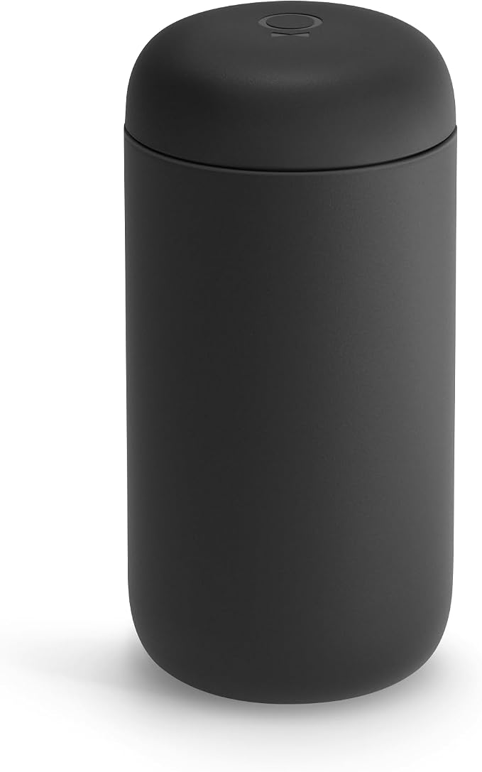 Fellow 12 oz Carter Move Travel Mug - Vacuum-Insulated Stainless Steel Travel Coffee Mug - Coffee Tumbler with Ceramic Interior and Splash Guard - Matte Black | Insulated Coffee Cup, Stainless Steel Tumbler, Coffee Travel Mug, Cold 24h, Dishwasher Safe... - Image 4