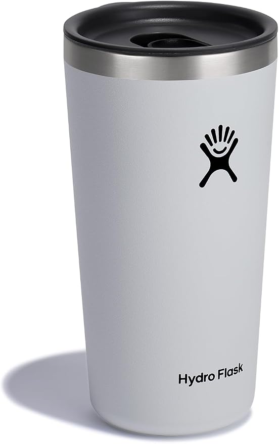 Hydro Flask All Around Tumbler Press-in Lid, Insulated Travel Mug, Stainless Steel Coffee Cup 20 Oz White - Image 2