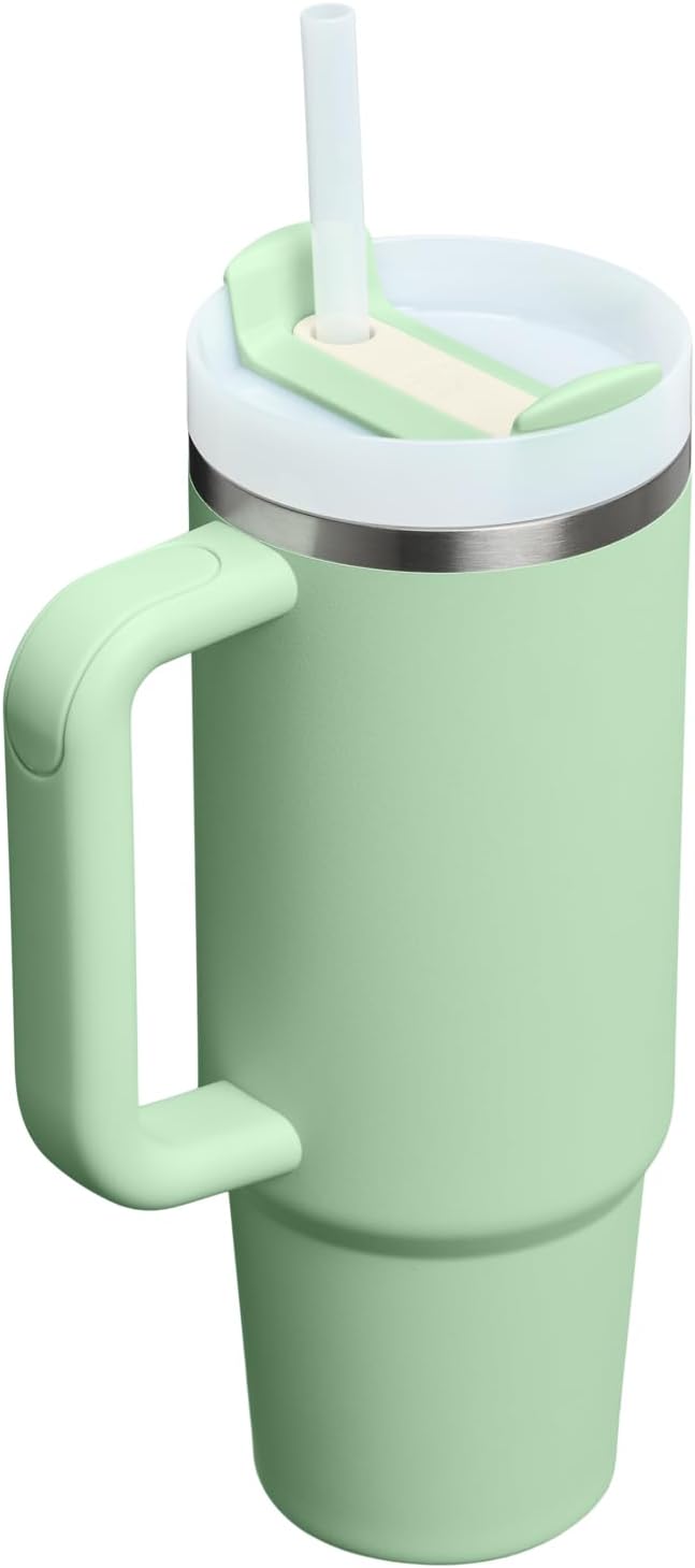 STANLEY Quencher H2.0 Flow State Tumbler, 30 oz, Pistachio | Handle and Straw | 3-Position Lid | Cup Holder Compatible for Travel | Insulated Stainless Steel Cup | BPA-Free - Image 3