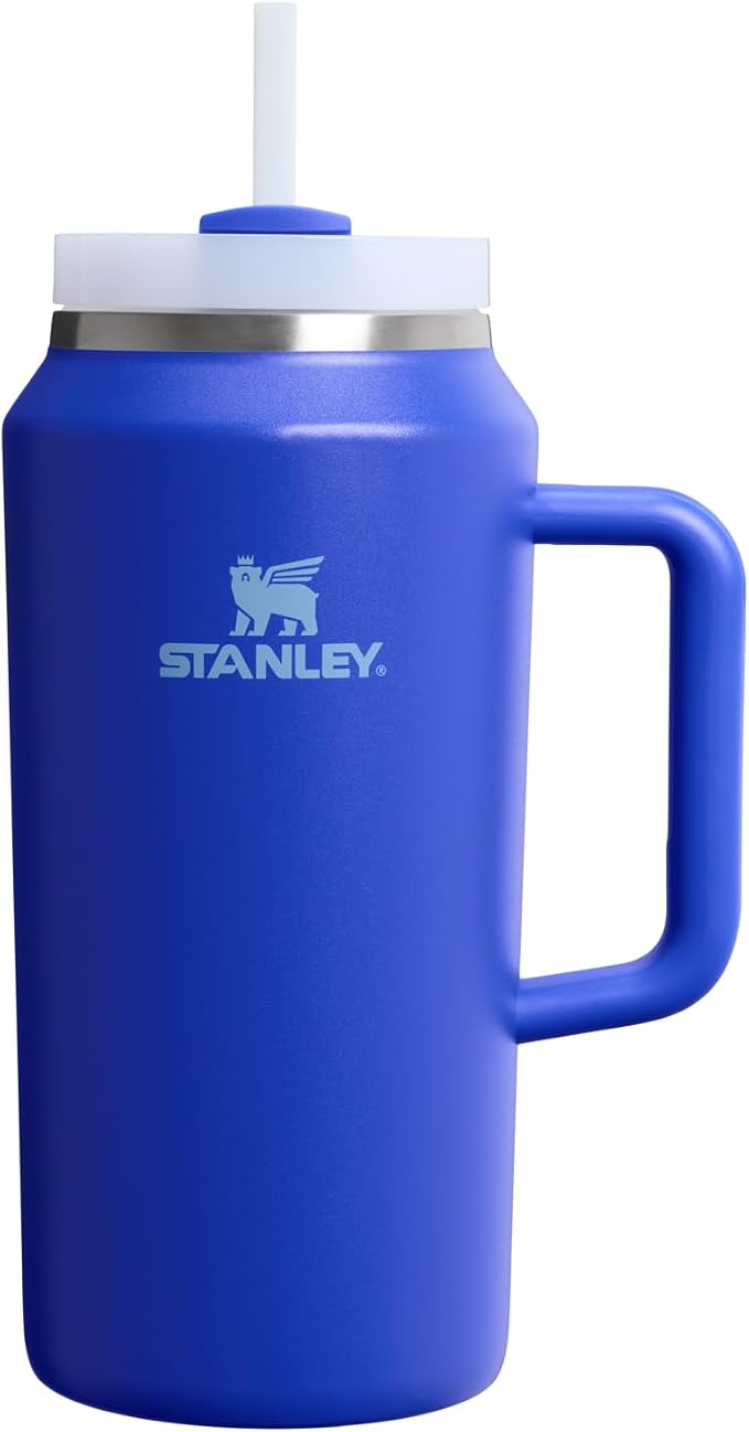 STANLEY Quencher H2.0 Flow State Tumbler, 64 oz, Cobalt | Handle and Straw | 3-Position Lid | Large Capacity for Travel & Sports| Insulated Stainless Steel Cup | BPA-Free by Unknown