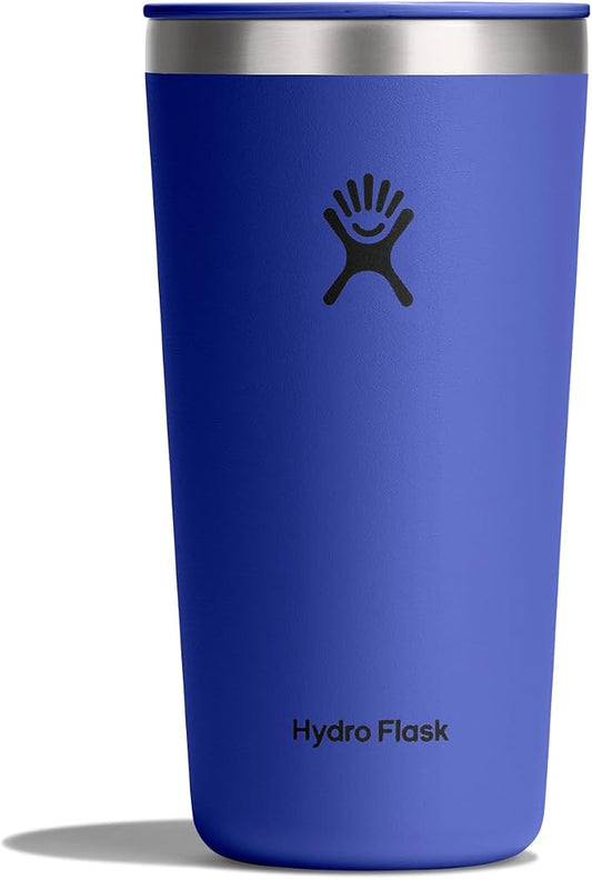 Hydro Flask All Around Tumbler Press-In Lid, Insulated Travel Mug, Stainless Steel Coffee Cup 20 Oz Capri Blue by Unknown
