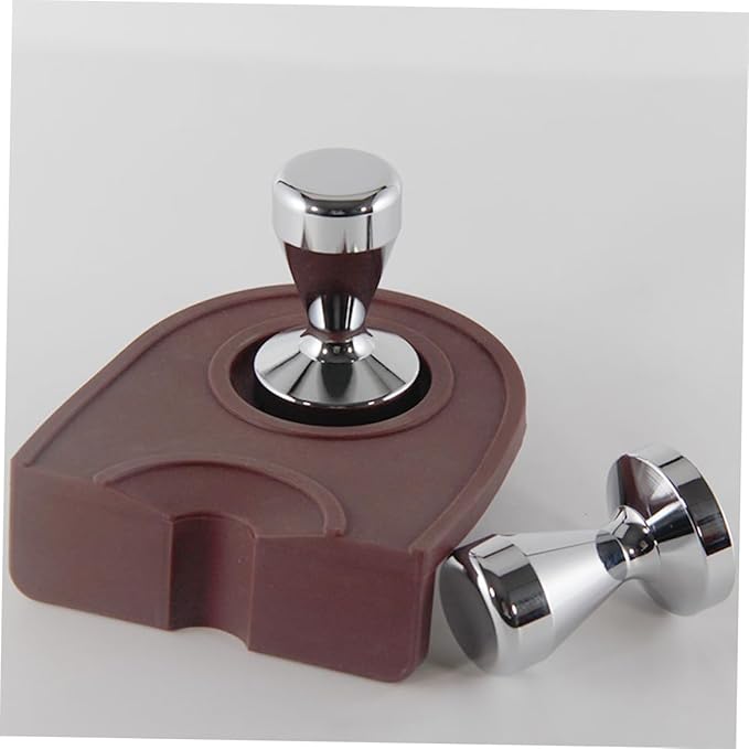 Luxshiny Professional Stainless Steel Coffee Tamper with Flat Base for Even Espresso Grounds Pressing Ergonomic Grip for Easy Tamping and Cleaning for Enhanced Coffee Extraction