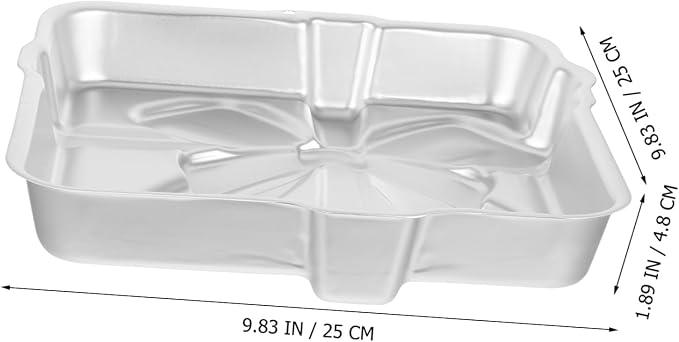 OUNONA Aluminum Alloy Gift Box Cake Baking Pan Non-stick Baking Mold for Cakes Breads Desserts Easy to Use Reusable for Beginners Professionals - Image 5