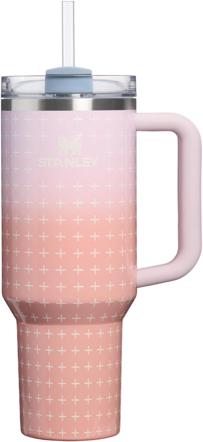 STANLEY Quencher H2.0 Flow State Tumbler, 40 oz, Sorbet Plus | Handle and Straw | 3-Position Lid | Cup Holder Compatible for Travel | Insulated Stainless Steel Cup | BPA-Free by Unknown