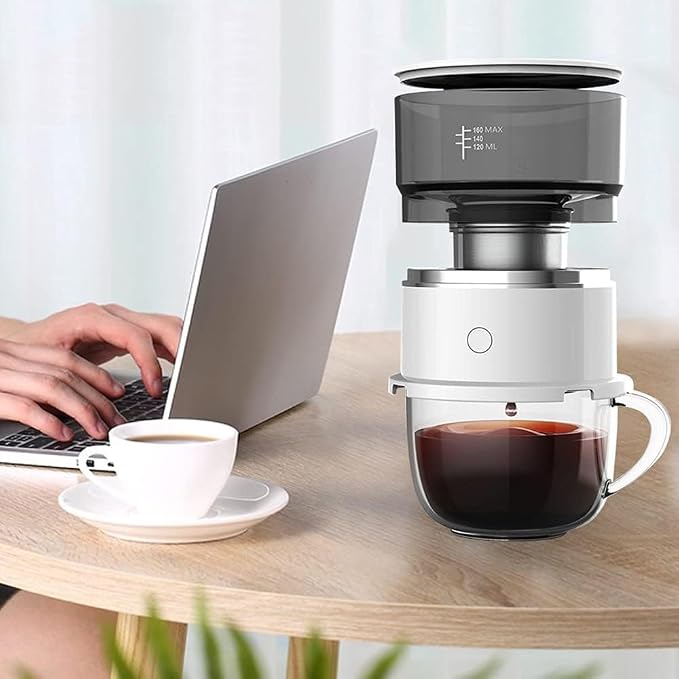 Portable Coffee Maker, Hand Pour Machine, Mini & Reusable for Home, Travel, Camping, Hiking, with Water Temperature Control, 2-Pack Hand-Pressed Design - Image 7