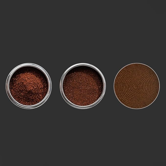 Coffee Palm Tamper Leveler Spring Loaded 51/53/58mm Stainless Steel Flat Base For Espresso Machine Portafilter, Balanced Elastic Constant Espresso Tamper With Scale(53mm)