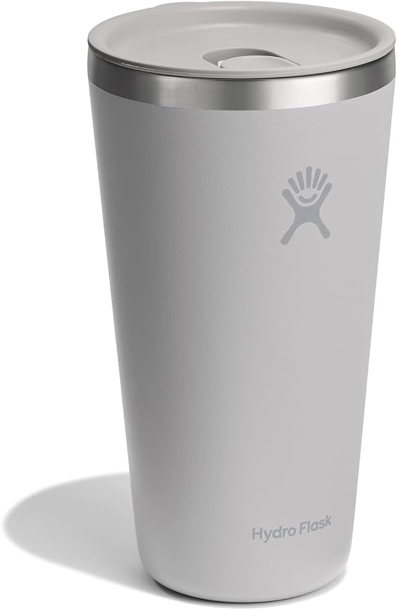 Hydro Flask All Around Tumbler Press-in Lid, Insulated Travel Mug, Stainless Steel Coffee Cup 28 Oz Birch Gray - Image 2