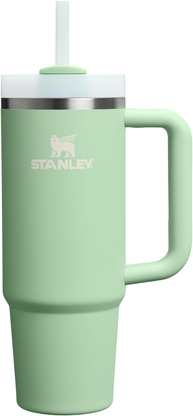 STANLEY Quencher H2.0 Flow State Tumbler, 30 oz, Pistachio | Handle and Straw | 3-Position Lid | Cup Holder Compatible for Travel | Insulated Stainless Steel Cup | BPA-Free by Unknown